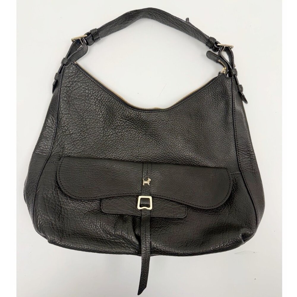 Radley London Genuine Pebbled Leather Black Shoulder Bag